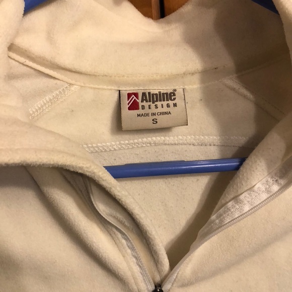Alpine design cream fleece half zip size s - Picture 2 of 3